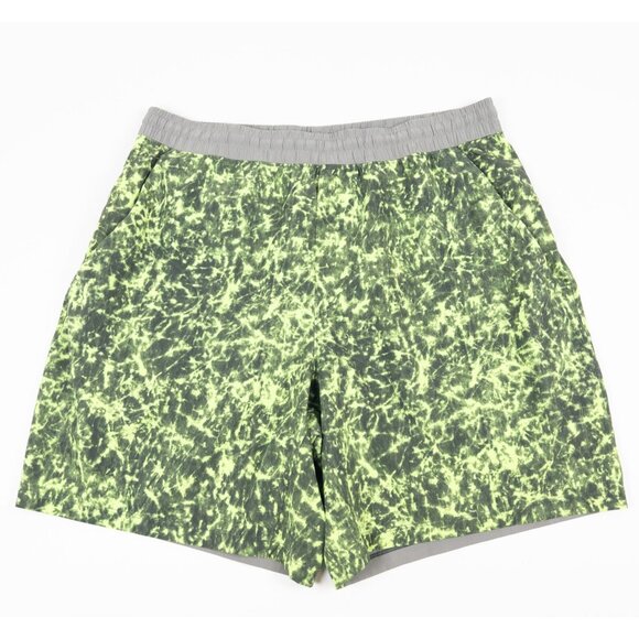 Lululemon Pace Breaker Shorts Men Fits Med (Waist 30) Neon Seawheeze 7" Unlined - Picture 1 of 10